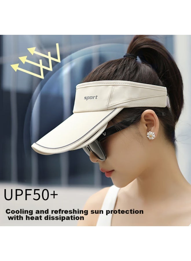 Red Dragonfly Sun Hat For Men, Summer Beach Uv Protection Face-covering Korean-style Trendy Wide-brimmed Cycling And Outdoor Sun Visor Hat - Image 4