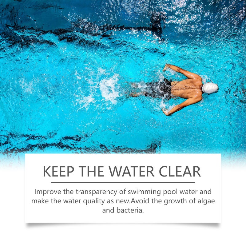 Jaysuing Swimming Pool Effervescent Tablets Multi-Functional Instant Cleaning Swimming Pool Maintenance Water Quality Cleaning Tablets - Image 4