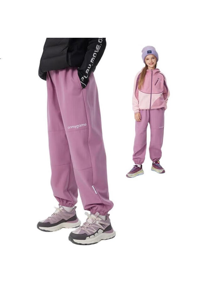 Onmygame Kids Sports Pants Boys Girls Casual Cloud Gray 120 - Image 3