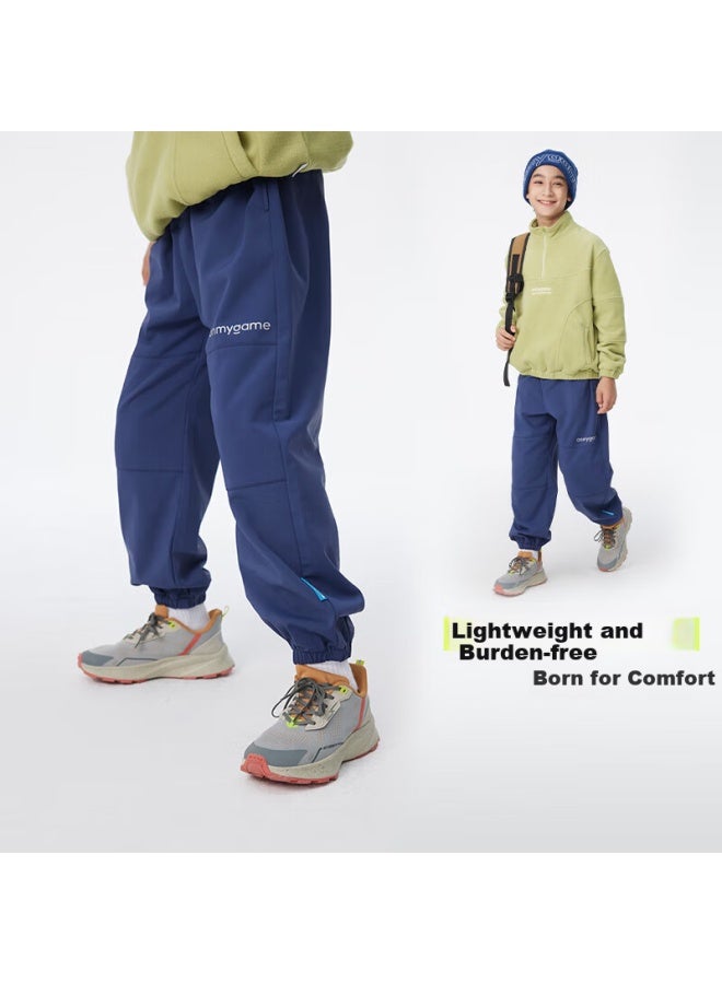 Onmygame Kids Sports Pants Boys Girls Casual Cloud Gray 120 - Image 1