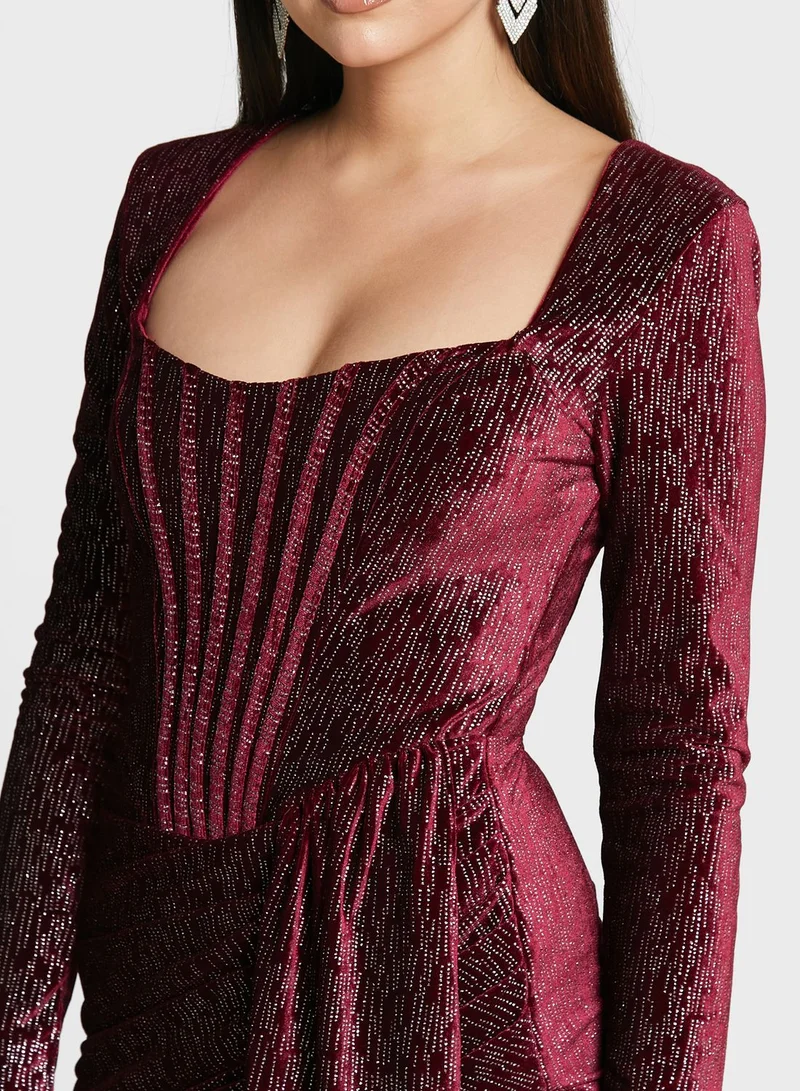lavish alice Corset Wrap Dress