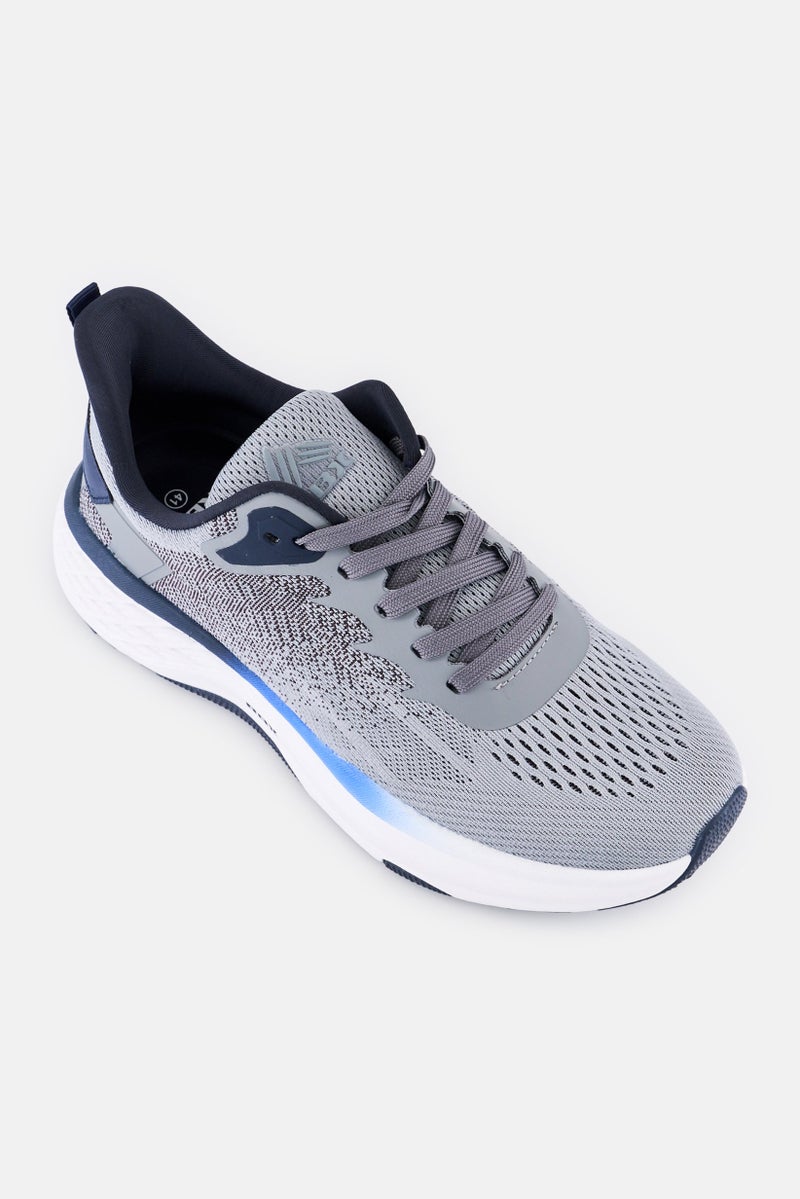 RBX Men Lace Up Running Shoes, Grey - Image 1