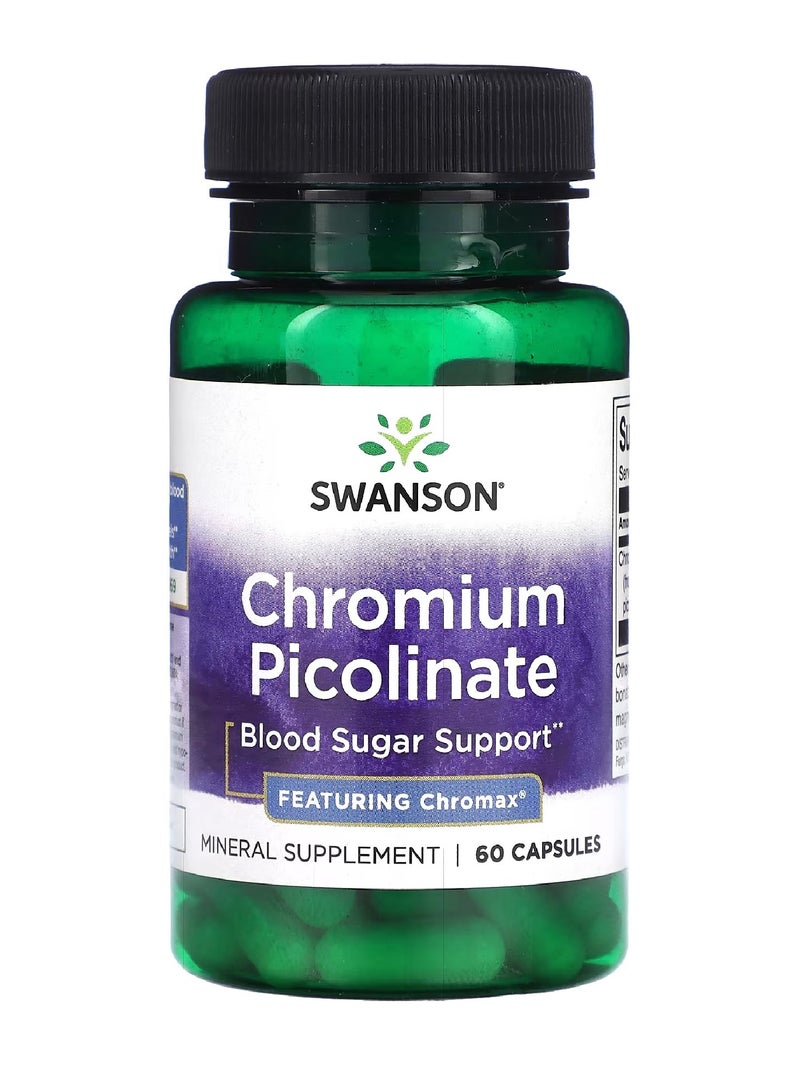 SWANSON Chromium Picolinate 200mcg 60 Capsules - Image 1