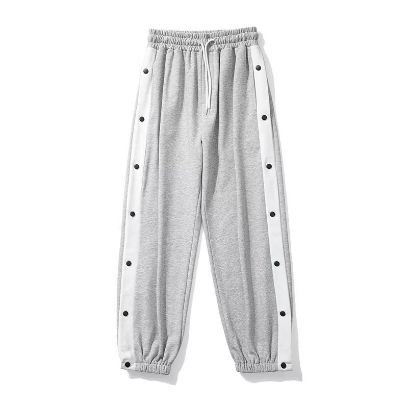 Generic Mens NBA Snap-Off Basketball Pants Grey