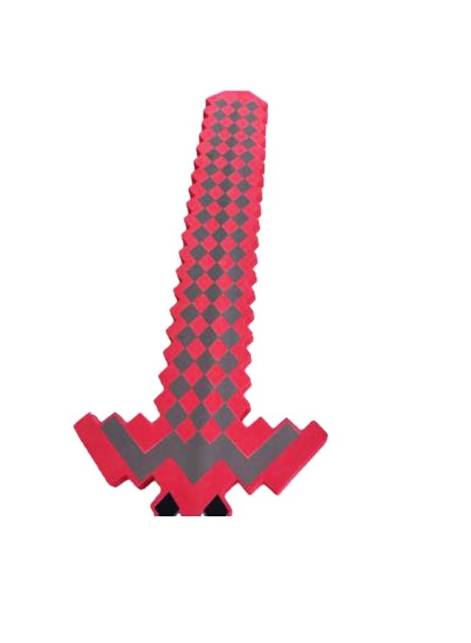 Mine Craft Foam Sword Toy Kid Size Minecraft Game Toy Red - Image 2