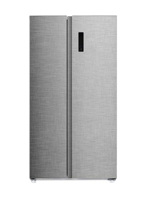 ثلاجة جنبًا إلى جنب 12.8 قدم مكعب فريزر 7.2 قدم مكعب عاكس لون فضي مصقول