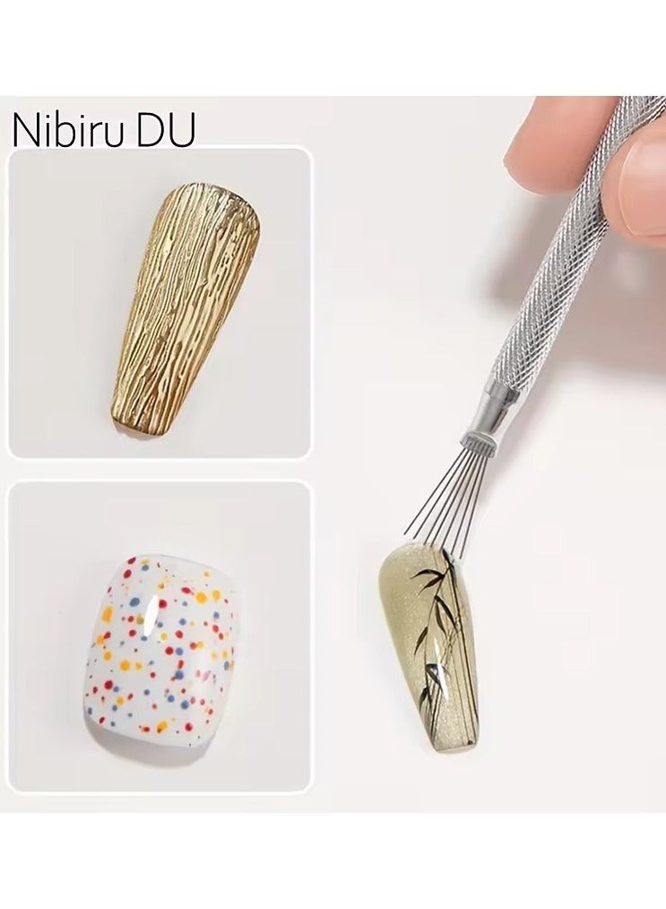 جلوسكي المهنية 7 دبوس شريط الأظافر الفن بطانة فرشاة 3D نصيحة رقيقة جدا خط الرسم القلم الأشعة فوق البنفسجية هلام فرشات مانيكير الأظافر الرسم أدوات - Image 1