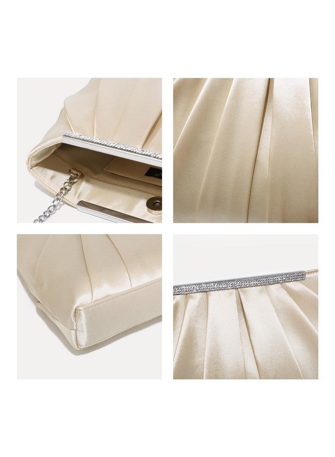 داسين حقائب كلاتش مسائية أنيقة مطوية للنساء حقائب يد رسمية ومحافظ لحفلات الزفاف والحفلات الراقصة مع أحجار الراين اللامعة - Image 5