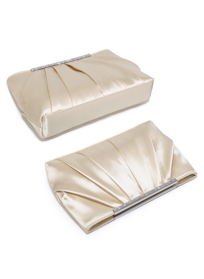 داسين حقائب كلاتش مسائية أنيقة مطوية للنساء حقائب يد رسمية ومحافظ لحفلات الزفاف والحفلات الراقصة مع أحجار الراين اللامعة - Image 2