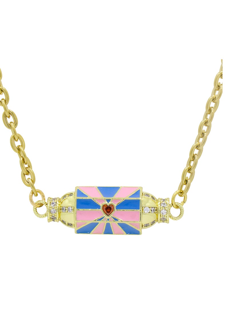 Fashionbox Amira Pendant Light Pink/Turquoise