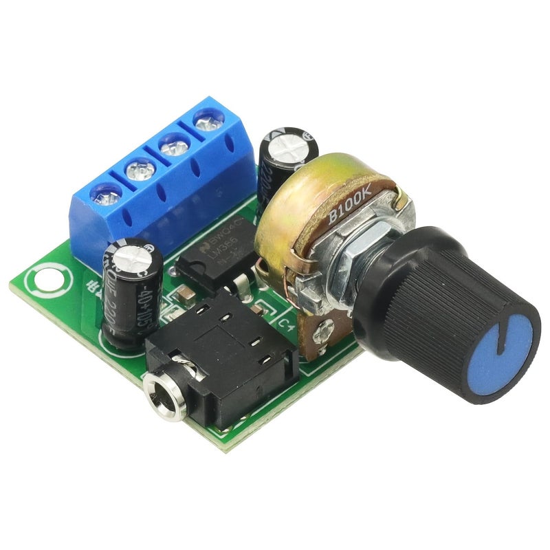 10W LM386 Audio Amplifier Board Mono 3.5mm DC 3 12V Volume Control Mini Power Amplifier Module Adjustable Volume YX1667 1PCS - Image 2