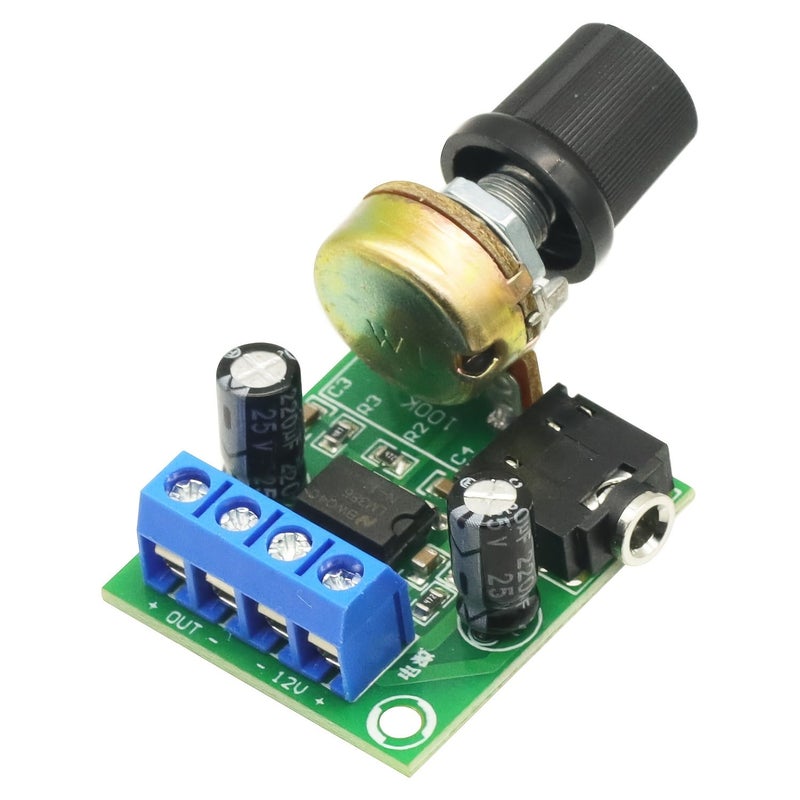 10W LM386 Audio Amplifier Board Mono 3.5mm DC 3 12V Volume Control Mini Power Amplifier Module Adjustable Volume YX1667 1PCS - Image 3