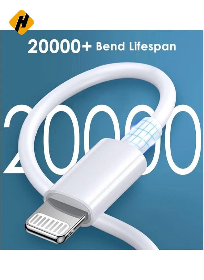 HuHa - 【MFi Certified】 iPhone 20W Charger Plug and 2M USB C to Lightning Cable PD Fast Charger USB C Plug Data Lead Compatible with iPhone 14/14 Plus/14 Pro/14 Pro Max/13/12/11/11 Pro/XS Max/XR/X/8/7/iPad - Image 1
