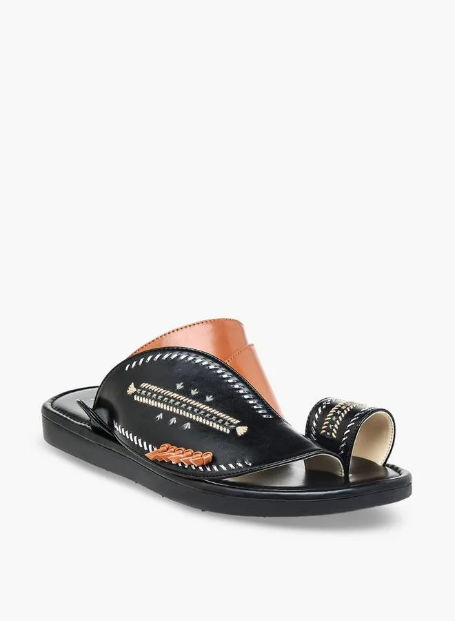 Al Waha Men Embroidered Arabic Sandals