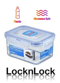 LOCK & LOCK LocknLock 470ml  Rectangular  Airtight Food Storage  - BPA-Free, Microwave, Freezer, and Dishwasher Safe  - Image 1