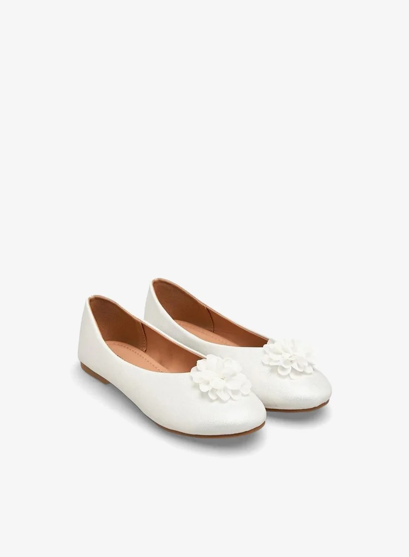 Flora Bella By Shoexpress Flora Bella Girls Floral Accent Ballerina Shoes