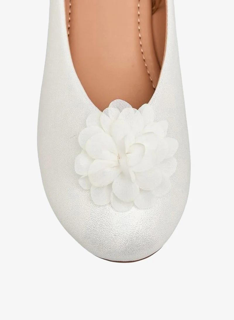 Flora Bella By Shoexpress Flora Bella Girls Floral Accent Ballerina Shoes