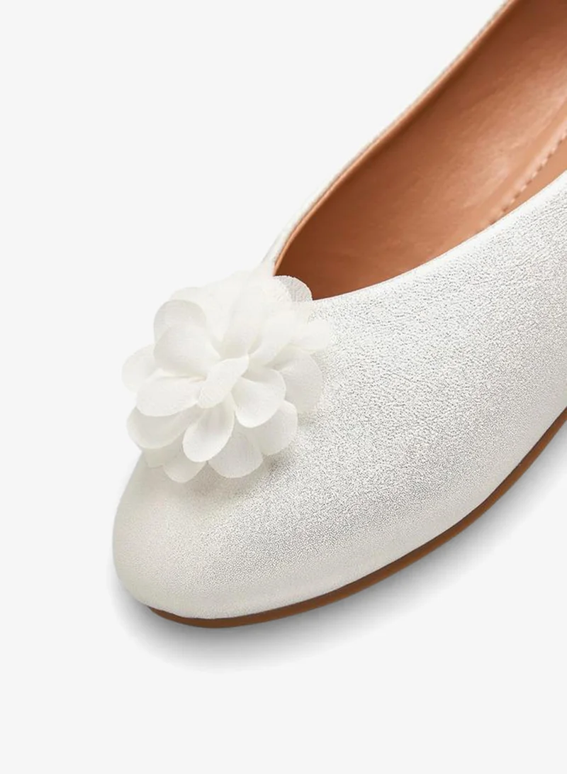 Flora Bella By Shoexpress Flora Bella Girls Floral Accent Ballerina Shoes