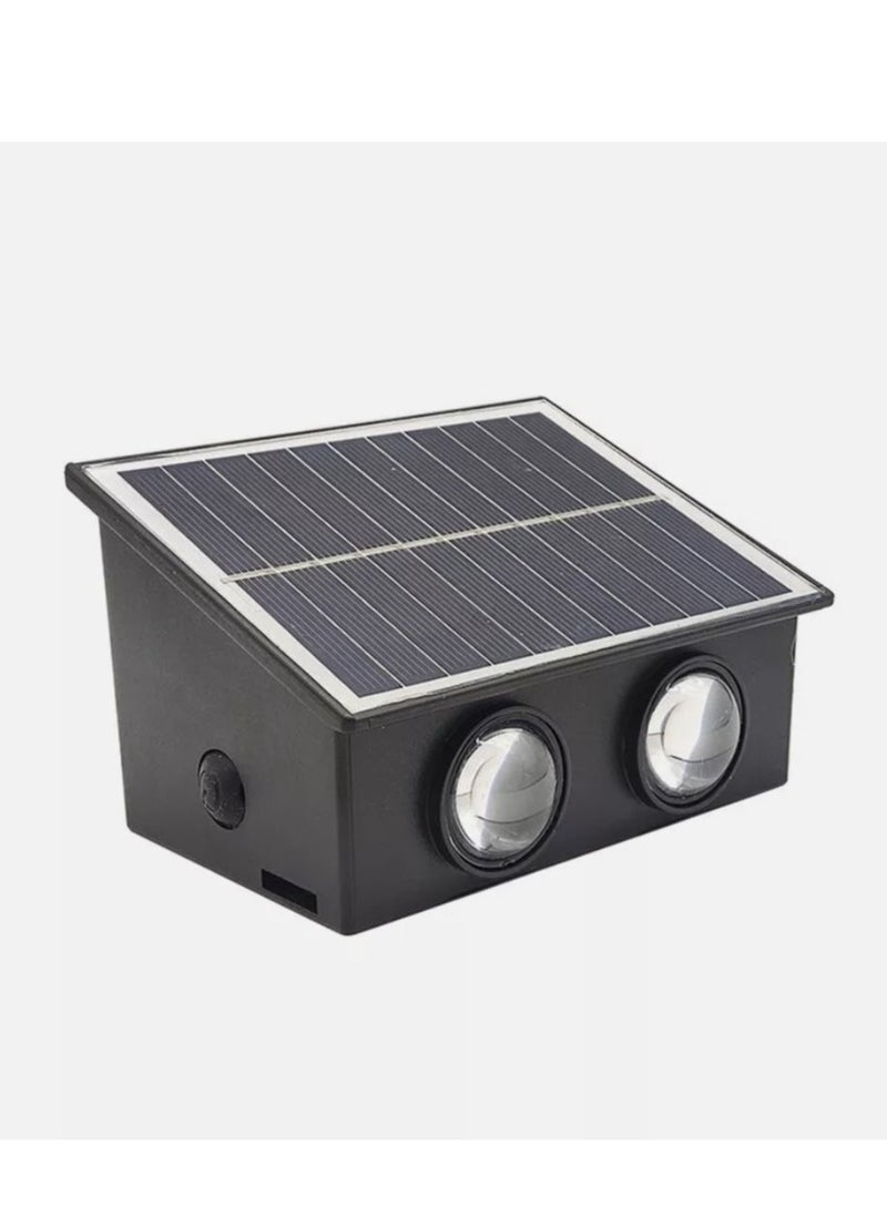 Generic Outdoor Solar Fence Lights 4 LED with Multi-Color, Up and Down Lighting Solar Outdoor Wall Light Waterproof IP65 - Image 1