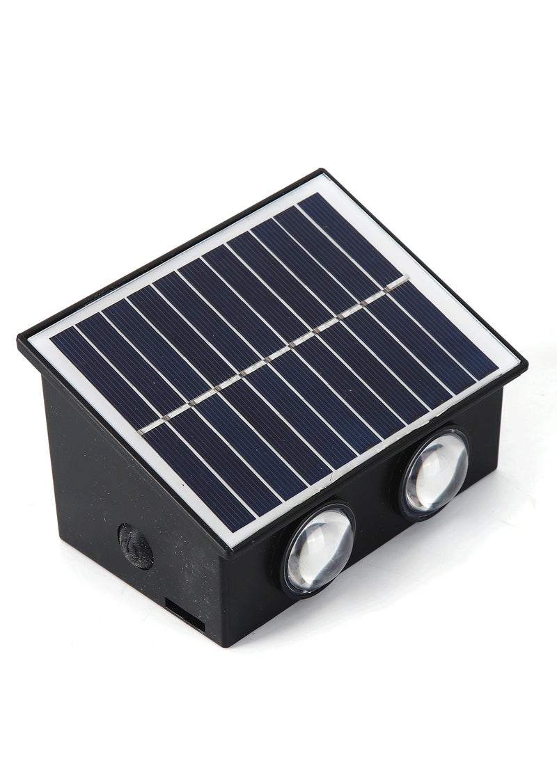 Generic Outdoor Solar Fence Lights 4 LED with Multi-Color, Up and Down Lighting Solar Outdoor Wall Light Waterproof IP65 - Image 2