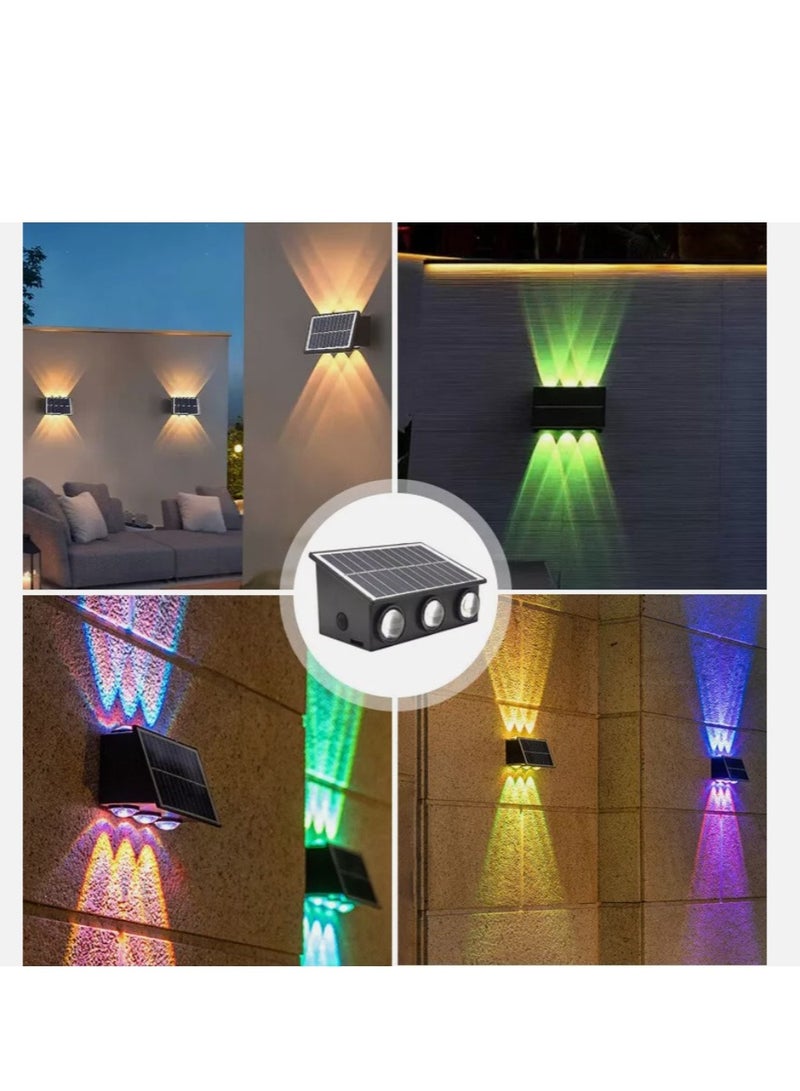 Generic Outdoor Solar Fence Lights 4 LED with Multi-Color, Up and Down Lighting Solar Outdoor Wall Light Waterproof IP65 - Image 5