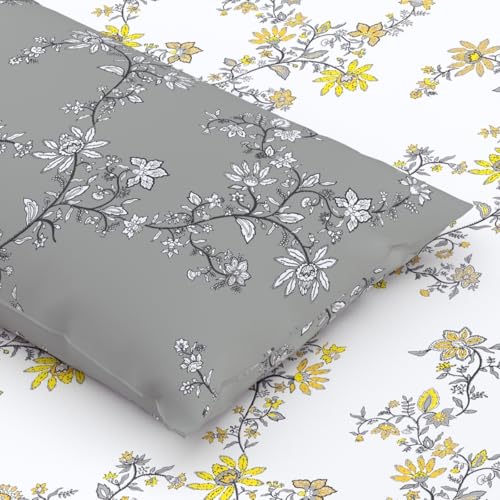 Home Ecstasy 100% Cotton Value King Bedsheet with 2 Pillow Covers - (Size 86 x 108 inches, 140 TC, Colour - Grey: Pearl Grey) - Image 1