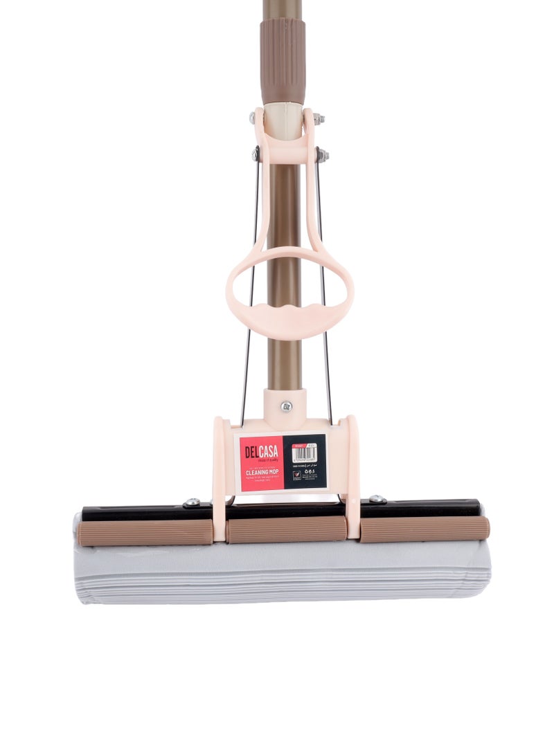 ديلكاسا ممسحة ديلكاسا لتنظيف الأرضيات بإسفنجة PVA ذاتية العصر - DC3467/ بمقبض طويل - Image 2