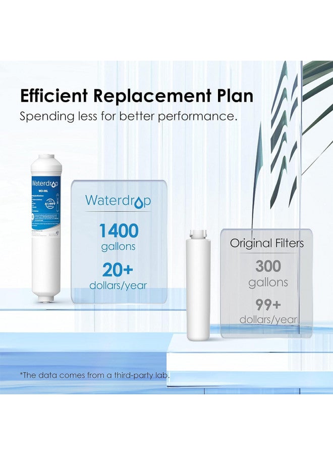 Waterdrop Inline Water Filter for Refrigerator and Ice Maker, NSF Certified High Capacity Drinking Water Filtration System with Direct Connect Fittings, Reduces Chlorine, PFAS/PFOA/PFOS - Image 3