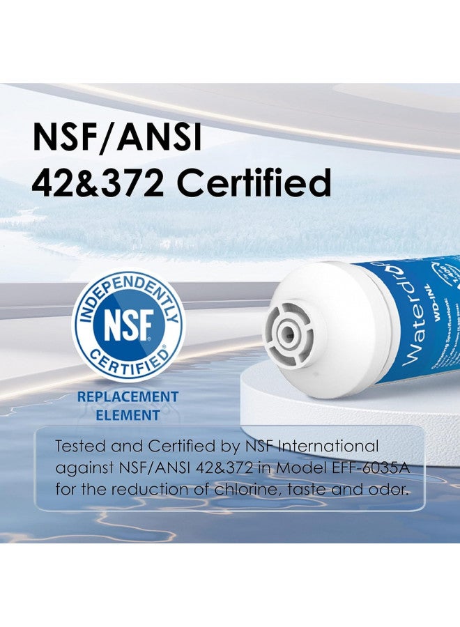 Waterdrop Inline Water Filter for Refrigerator and Ice Maker, NSF Certified High Capacity Drinking Water Filtration System with Direct Connect Fittings, Reduces Chlorine, PFAS/PFOA/PFOS - Image 4