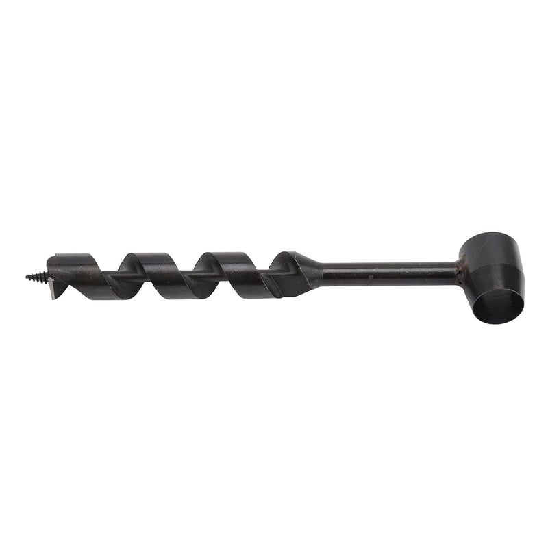 Hand Wood Auger Drill Bit, Large Hand Drill Surial Auger Drill Bit Wood Survival Manual Auger Drill, Carbon Steel Hand Auger Drill, Hand Auger Bushcraft with Self Tapping Screw, for Shelter Building, - Image 2