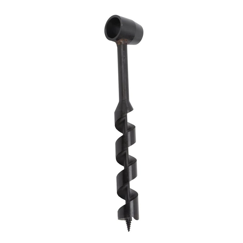 Hand Wood Auger Drill Bit, Large Hand Drill Surial Auger Drill Bit Wood Survival Manual Auger Drill, Carbon Steel Hand Auger Drill, Hand Auger Bushcraft with Self Tapping Screw, for Shelter Building, - Image 4