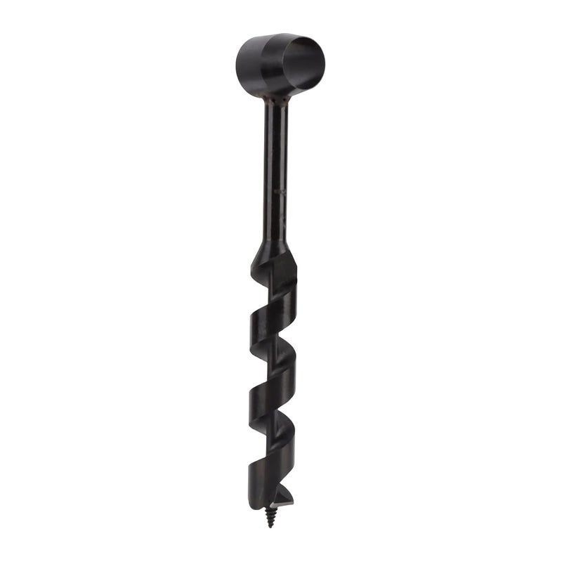 Hand Wood Auger Drill Bit, Large Hand Drill Surial Auger Drill Bit Wood Survival Manual Auger Drill, Carbon Steel Hand Auger Drill, Hand Auger Bushcraft with Self Tapping Screw, for Shelter Building, - Image 3