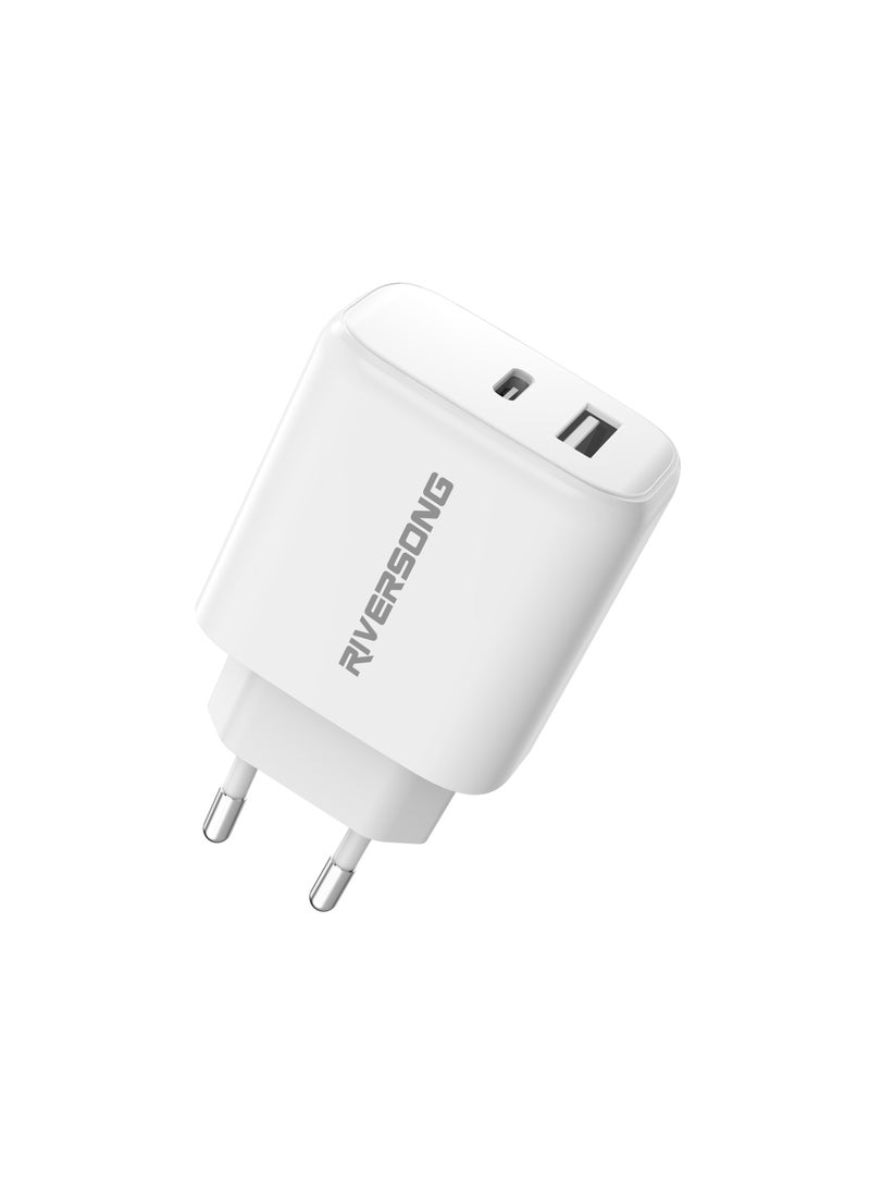 RIVERSONG RIVERSONG Fast Wall and Laptop Charger 65W Powerkub65 AD96 White  - Image 2