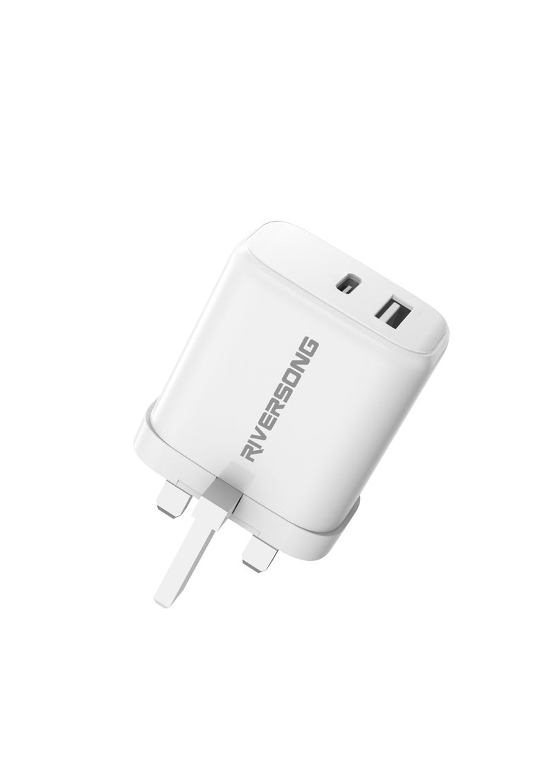 RIVERSONG RIVERSONG Fast Wall and Laptop Charger 65W Powerkub65 AD96 White  - Image 3