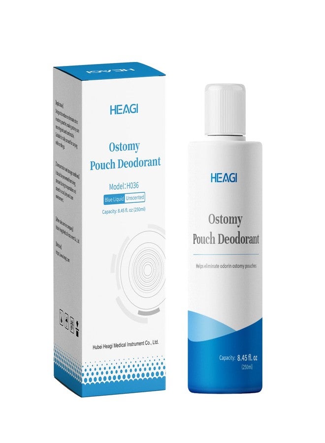 Heagimed Odor Eliminator Drops for Colostomy Bags, Ostomy Drops, Ostomy Supplies, Odor Neutralizer, Unscented, 8.5 oz Bottle - Image 1