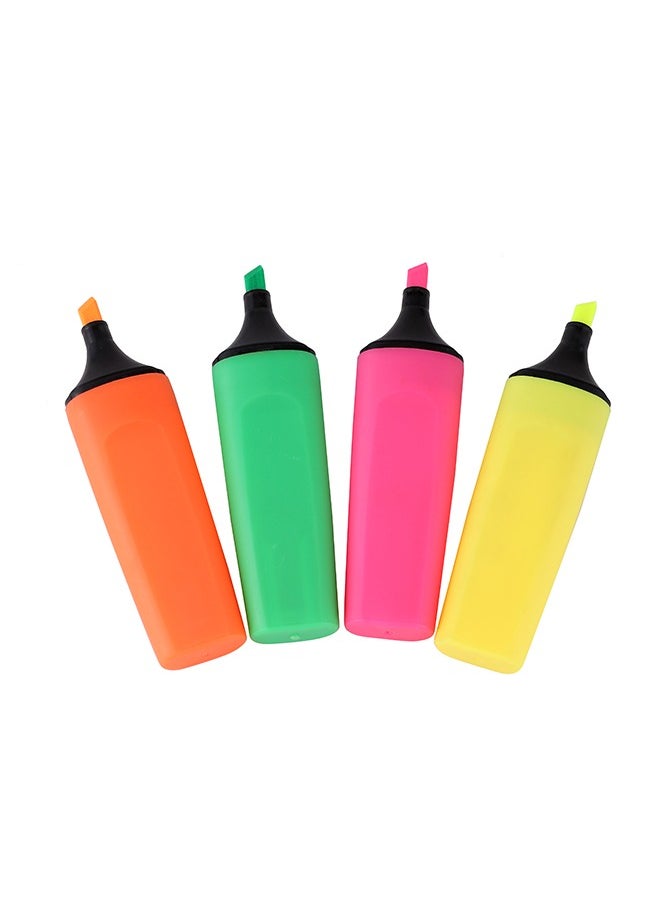LAWAZIM - Highlighter Pen -4 Piece Big Size- Quick-Drying Ink Vibrant Highlighter Markers with Broad Chisel Tip Design - for Office School DIY Projects and Work Supplies Highlighting Document Marking - Image 1