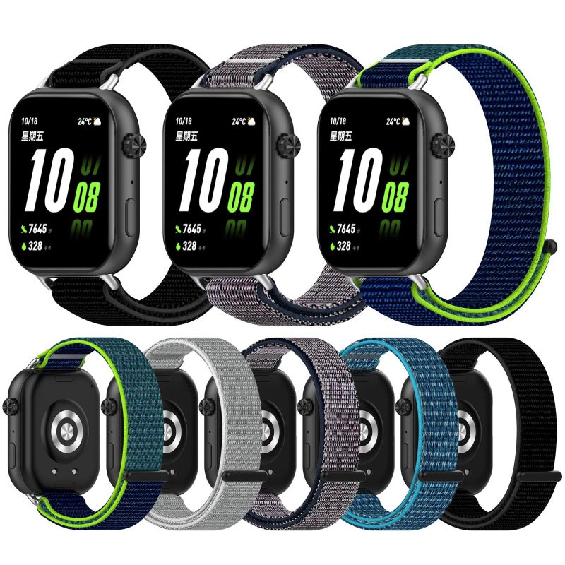 سوار ساعة For Honor Rossini 2I من النايلون مزود بخطاف وحلقة (أسود) - Image 4