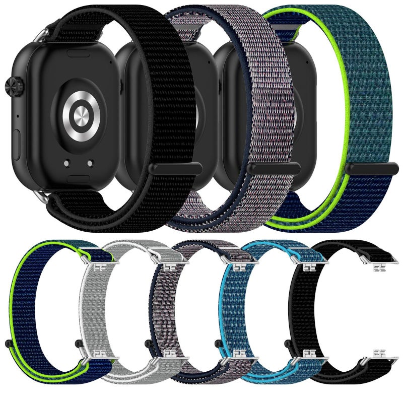 سوار ساعة For Honor Rossini 2I من النايلون مزود بخطاف وحلقة (أسود) - Image 5