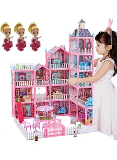 Beauenty Doll House,Dream House for Girls Pretend Toys-5 Story 16 Rooms Dollhouse,Toddler Playhouse DIY Building Kids Gift for for 3-10 Year Old Girls  - Image 1