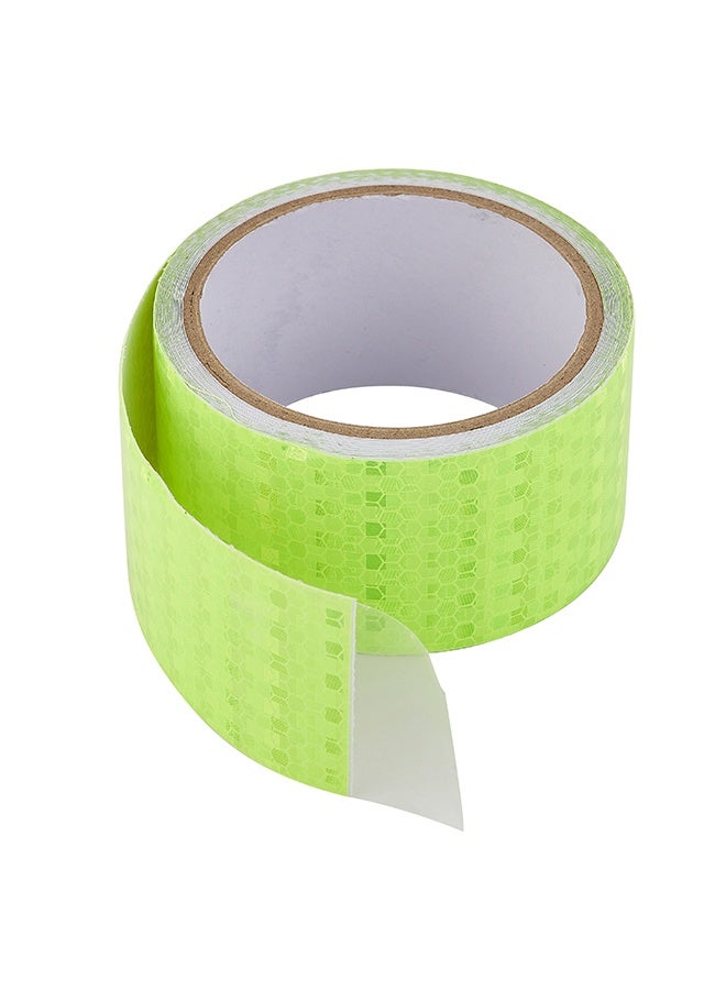 LAWAZIM Snail Reflective Tape - 1 Piece, 5cm×5m (2inx16.4ft), Neon Yellow-Green - High Visibility Hex Pattern Waterproof Self-Adhesive Safety Marking Tape for Vehicles, Roads, Indoor & Outdoor Use - Image 4