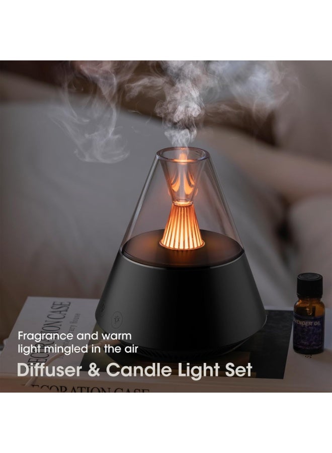 FDTY Essential Oils Aroma Diffuser,Portable Humidifier with Cool Mist and Warm Light Effect,Remote Control, Capacity,for Bedroom, Office, Living Room, Yoga（150 ml ） - Image 3