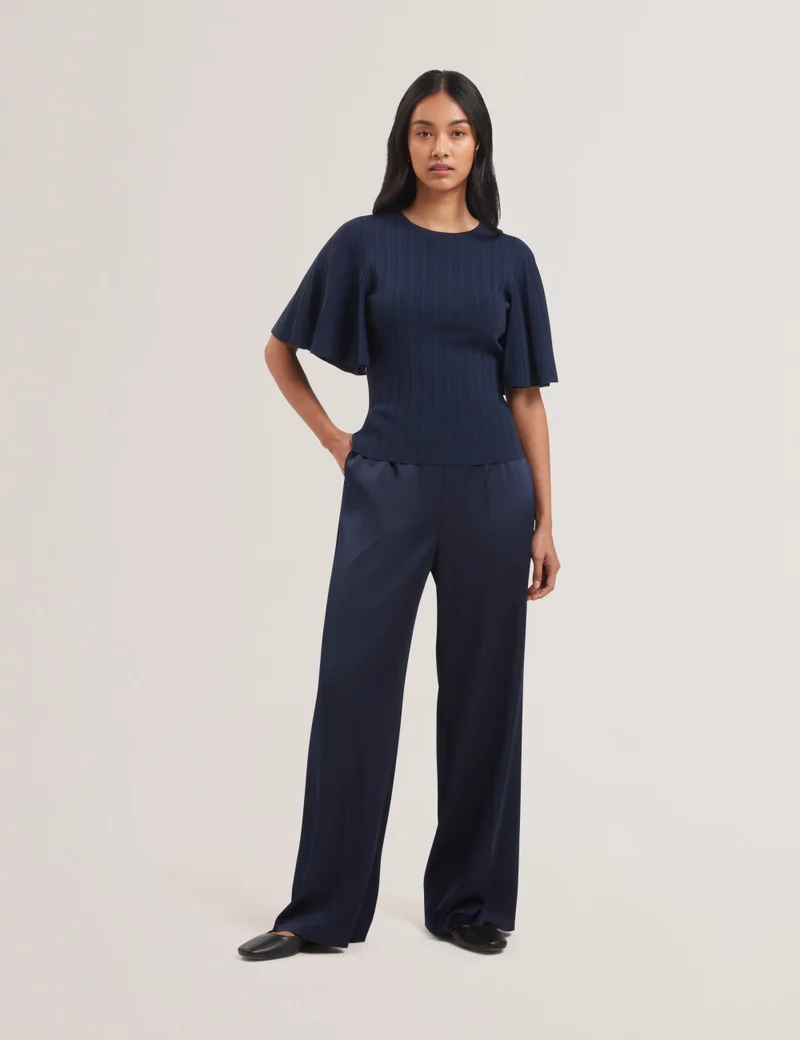 Ted Baker Flute Sleeve Knitted Top