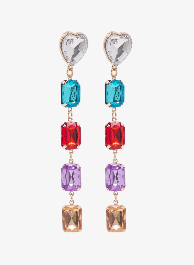 Ella Limited Edition Jewel Embellished Drop Down Earrings - Image 3