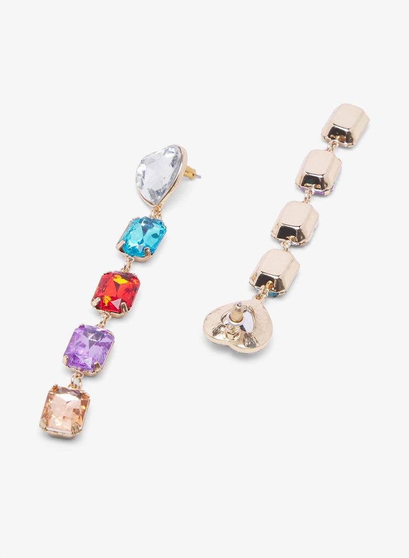 Ella Limited Edition Jewel Embellished Drop Down Earrings - Image 2