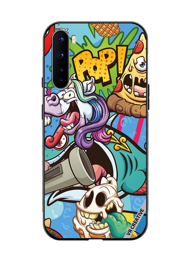 VR CREATIVE Protective Case Cover For OnePlus Nord Cartoon Design Multicolour - Image 1