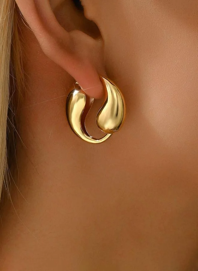 Take Two Solid Irregular Geometric Earrings