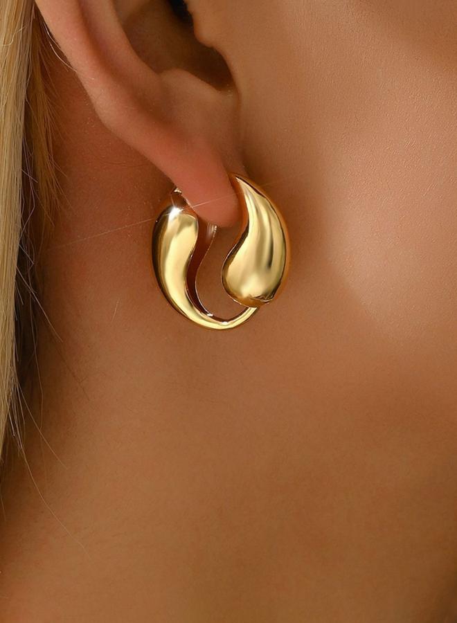 Take Two Solid Irregular Geometric Earrings - Image 2