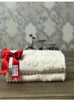 özdilek 2 Pack Bath Foot Towel Cream 