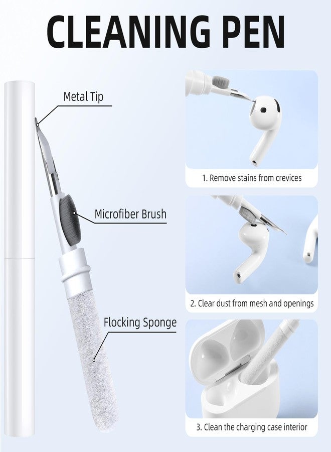 جراب شارلام متوافق مع AirPods 4 (2024)، مصنوع من السيليكون الناعم المقاوم للصدمات، جراب حماية من السقوط مع سلسلة مفاتيح، طقم تنظيف، وحزام مضاد للضياع، مناسب للرجال والنساء، لون وردي فاتح - Image 4