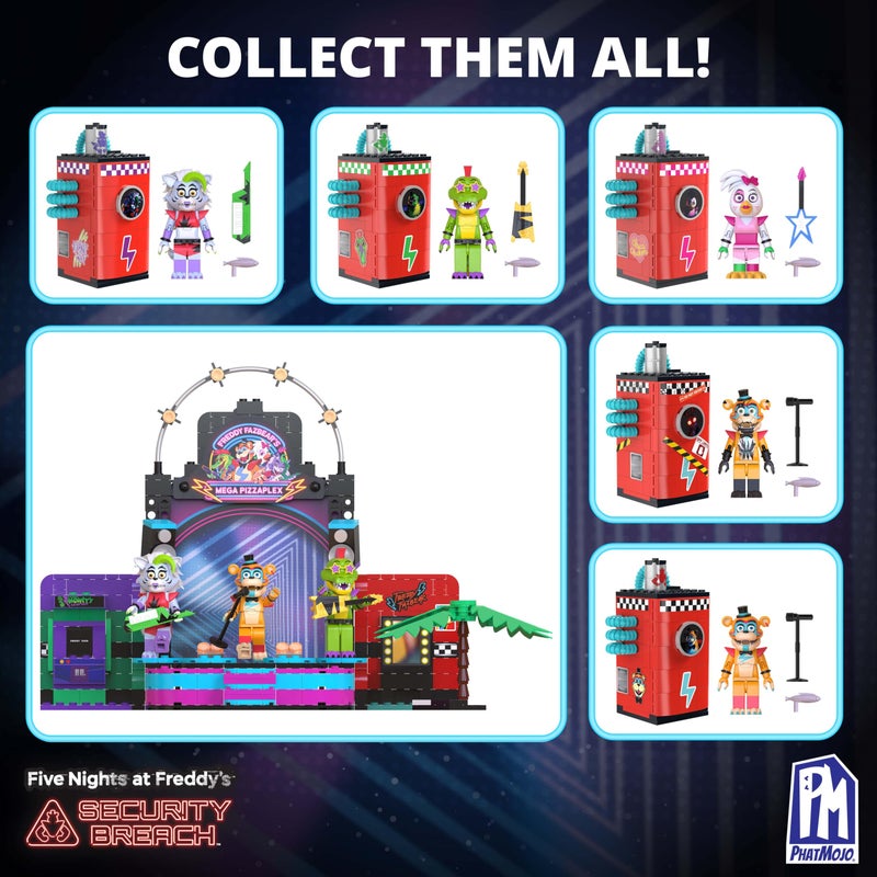 PhatMojo Five Nights at Freddy's - Phat$tacks Freddy's Charging Station Playset (123 Pieces, Series 1) - Image 5